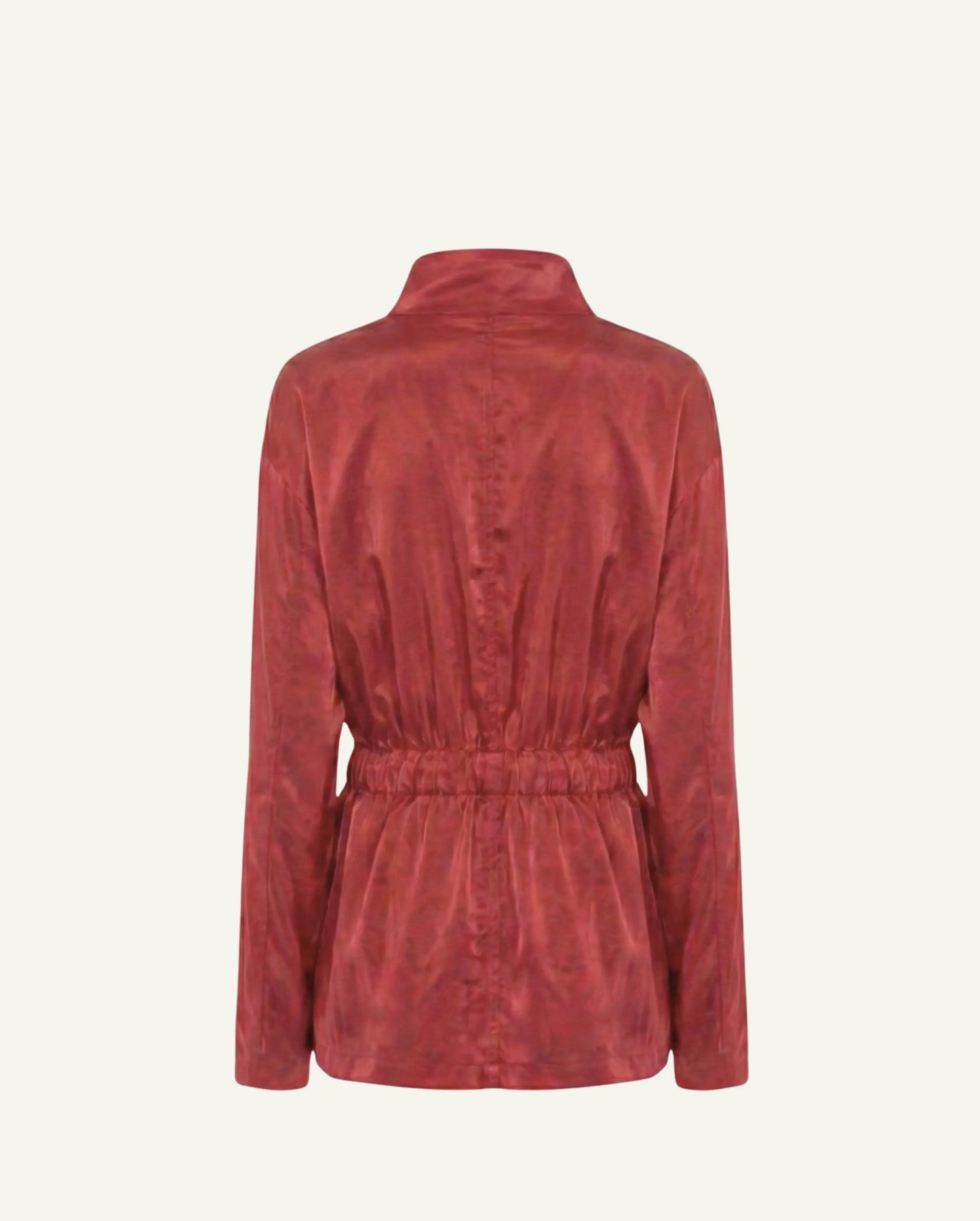 Hazel Cotton Windbreaker – Cherry Red