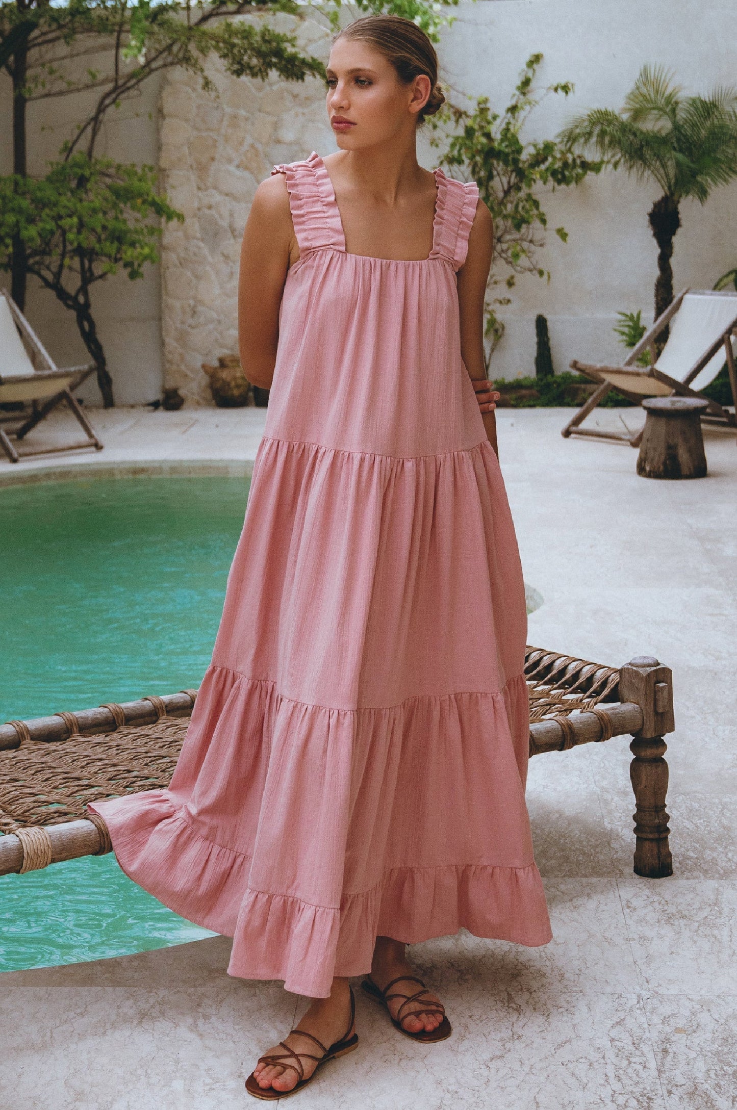 Lana Linen Maxi Dress