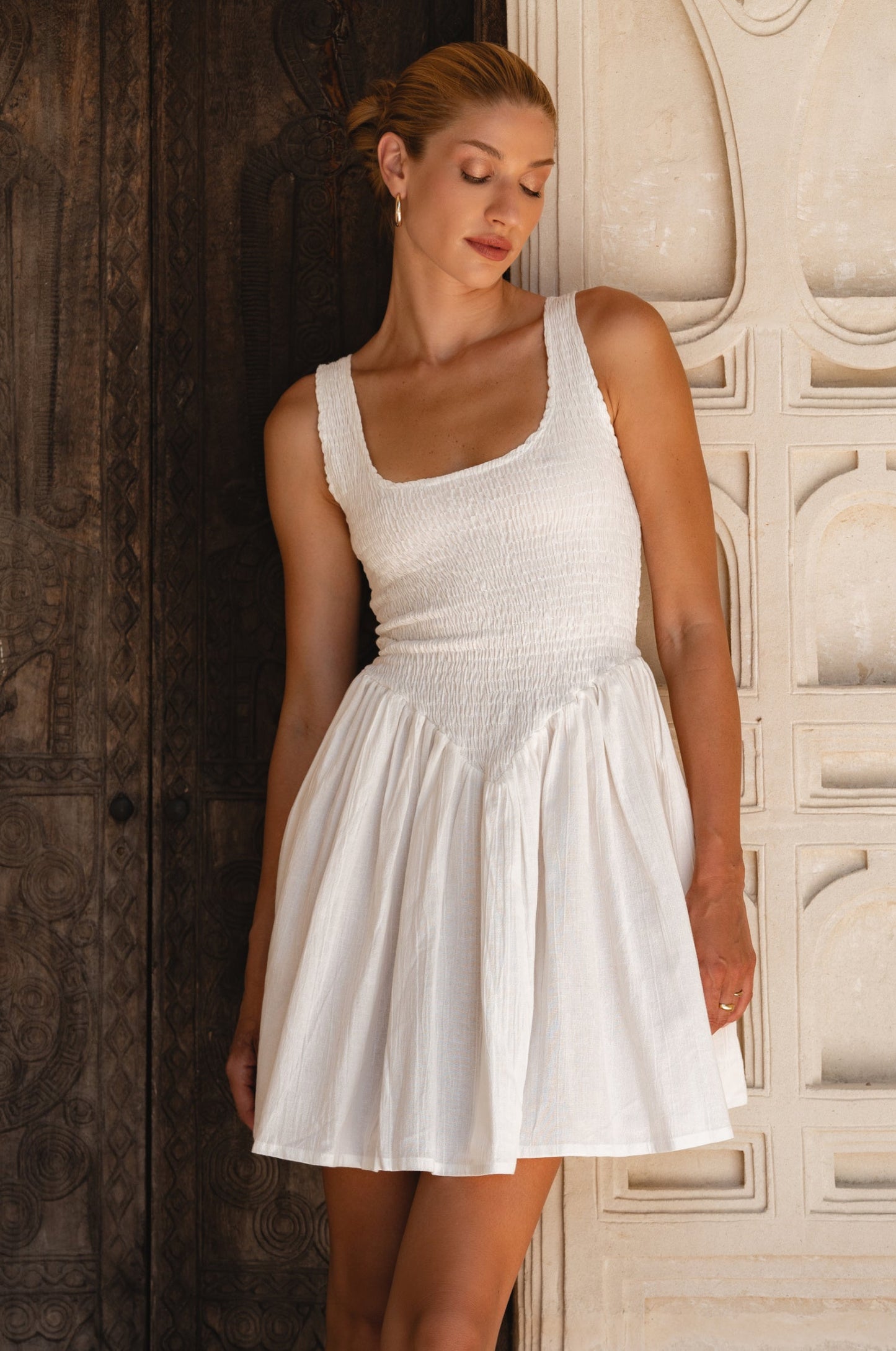 Lidia Linen Mini Dress