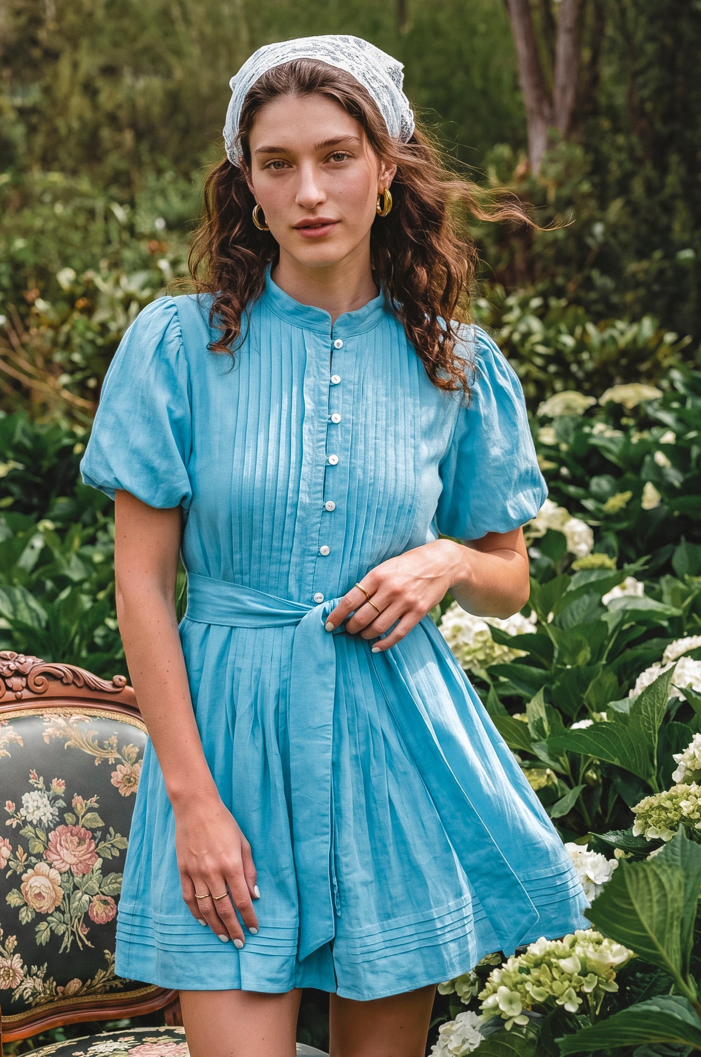 Mary Linen Mini Dress