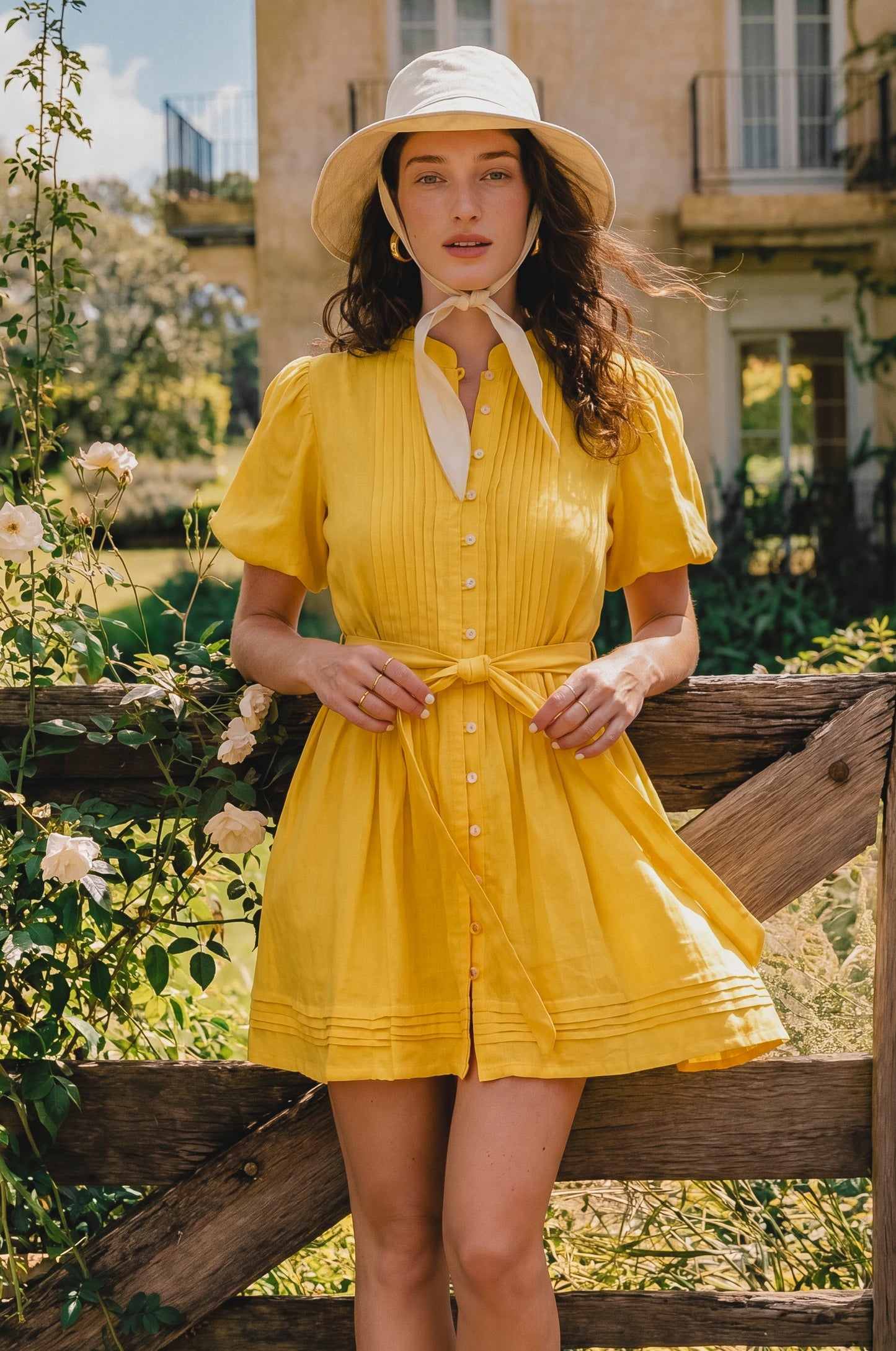 Mary Linen Mini Dress