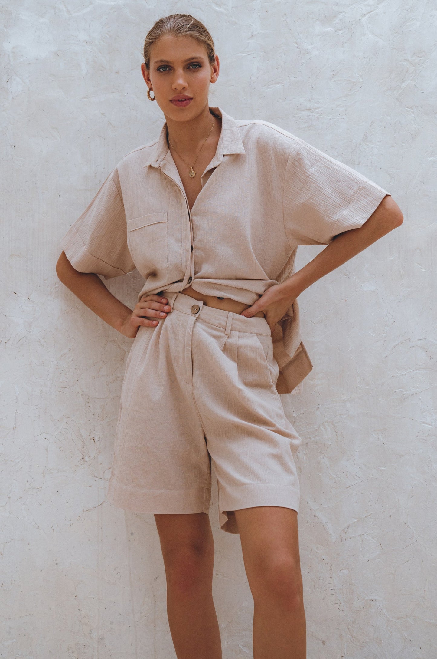 Melanie Linen Shorts