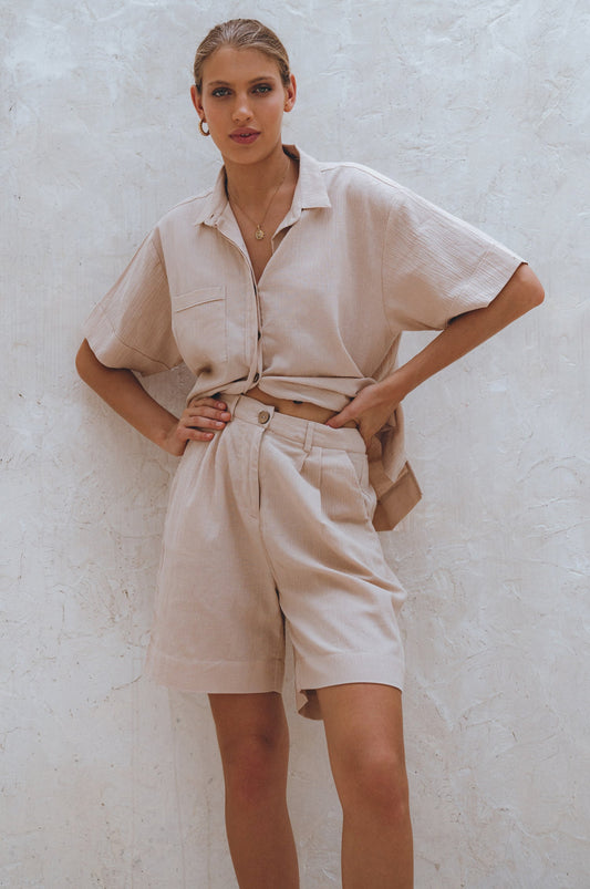 Melanie Linen Shorts