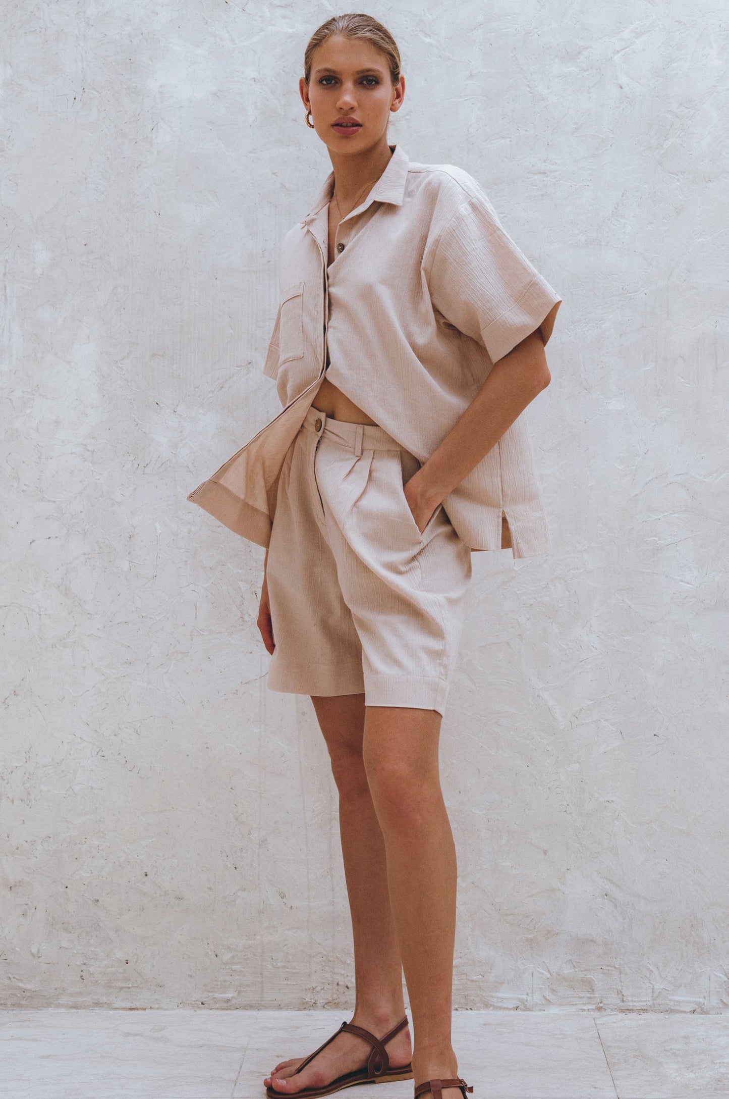 Melanie Linen Shorts