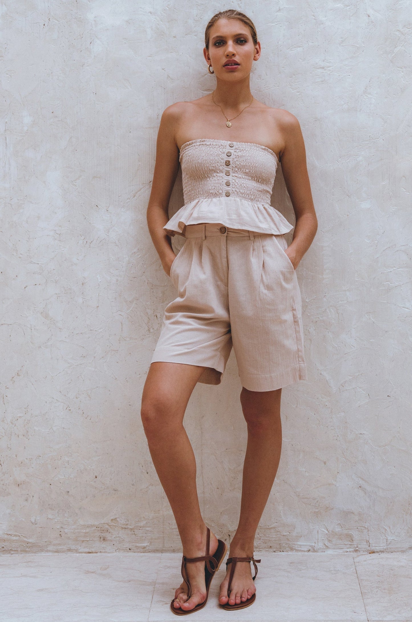 Melanie Linen Shorts