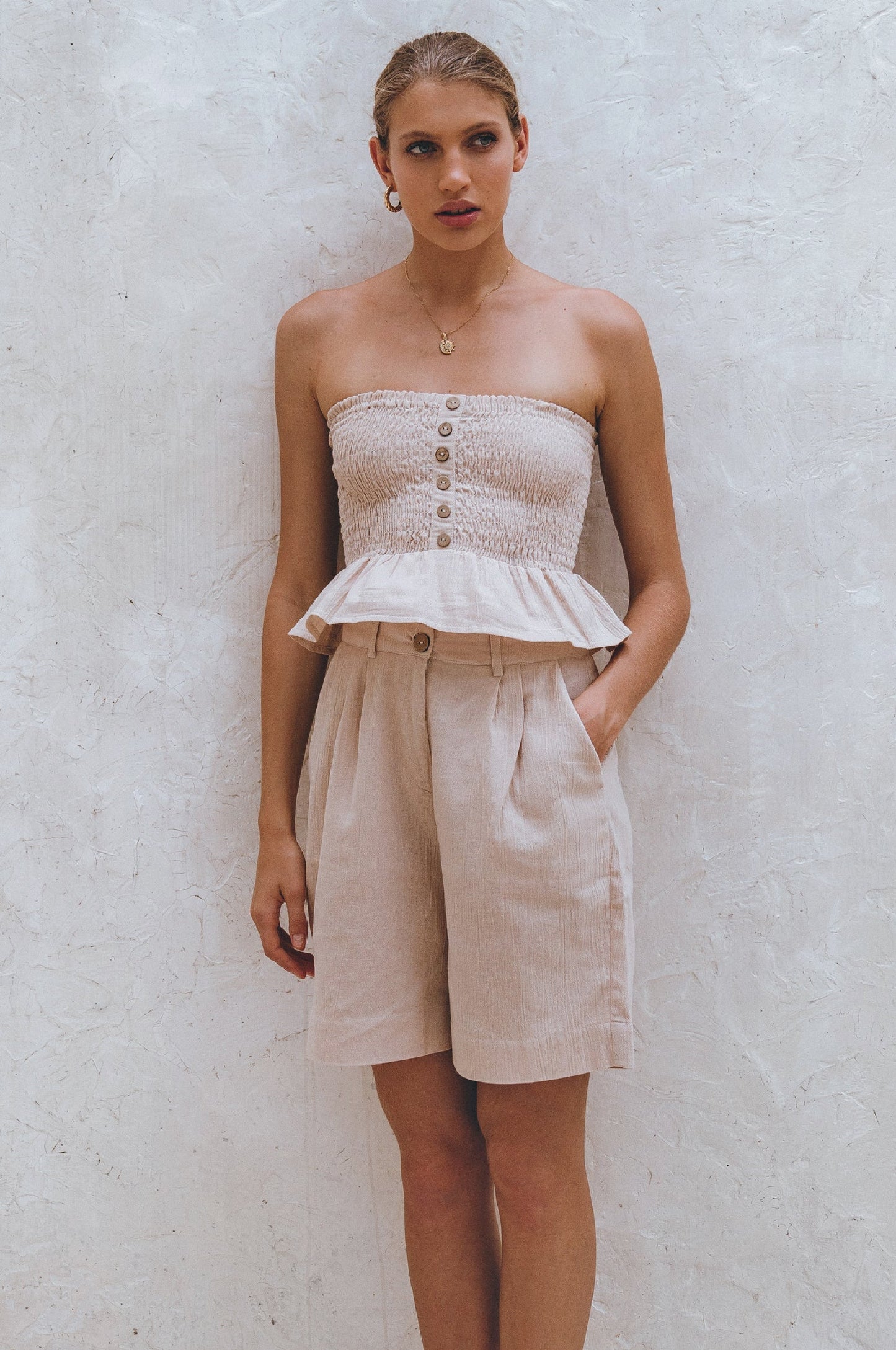 Melanie Linen Shorts