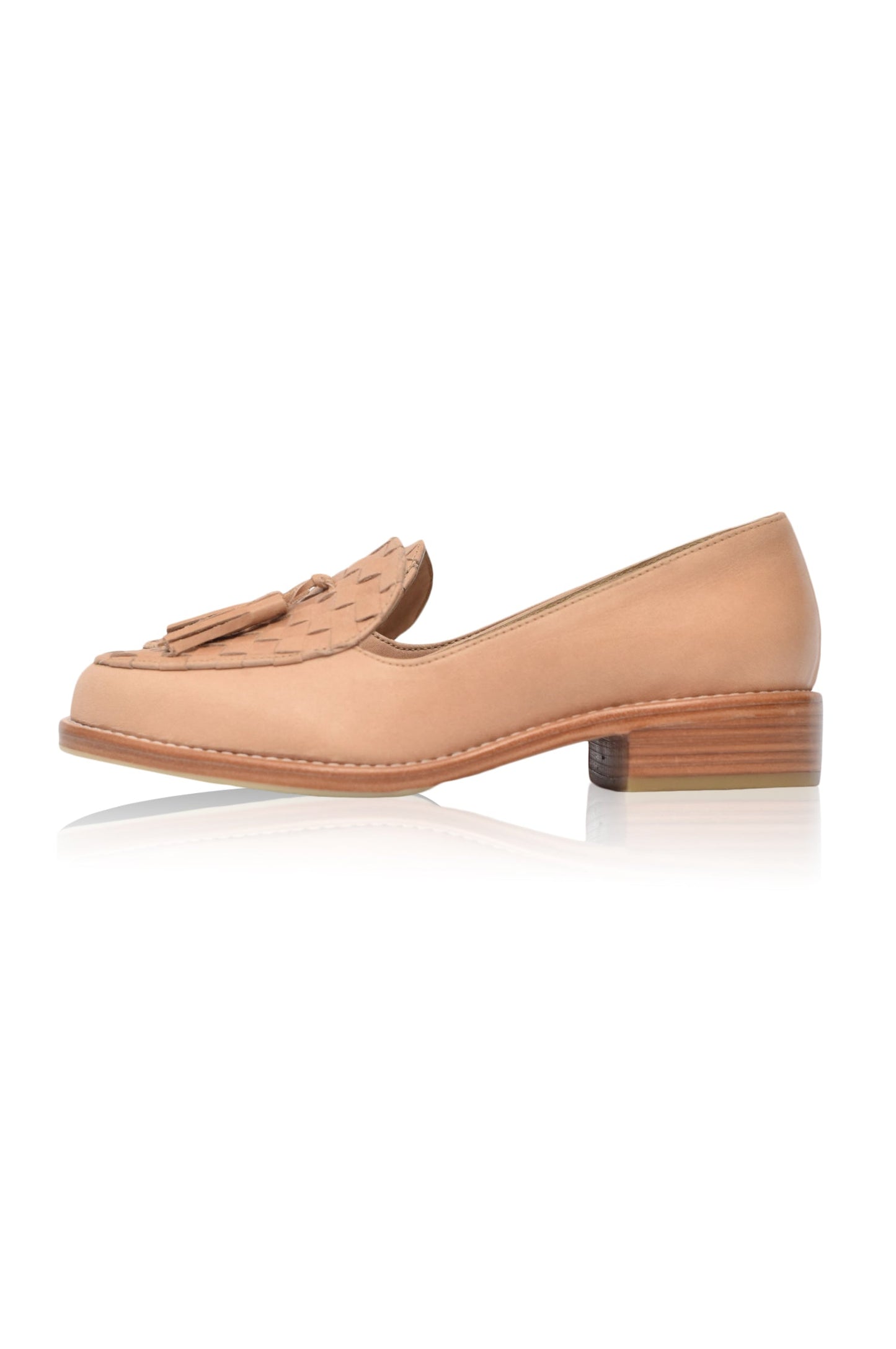 Katharine Woven Leather Loafers