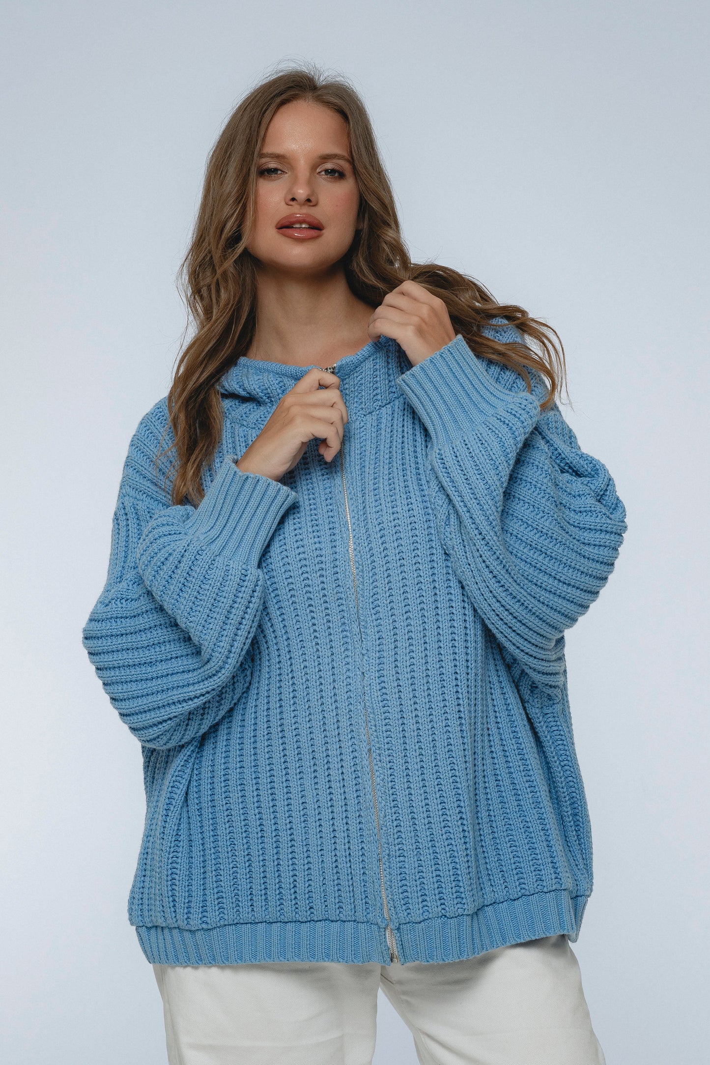 Zinnia Long Sleeve Hooded Sweater