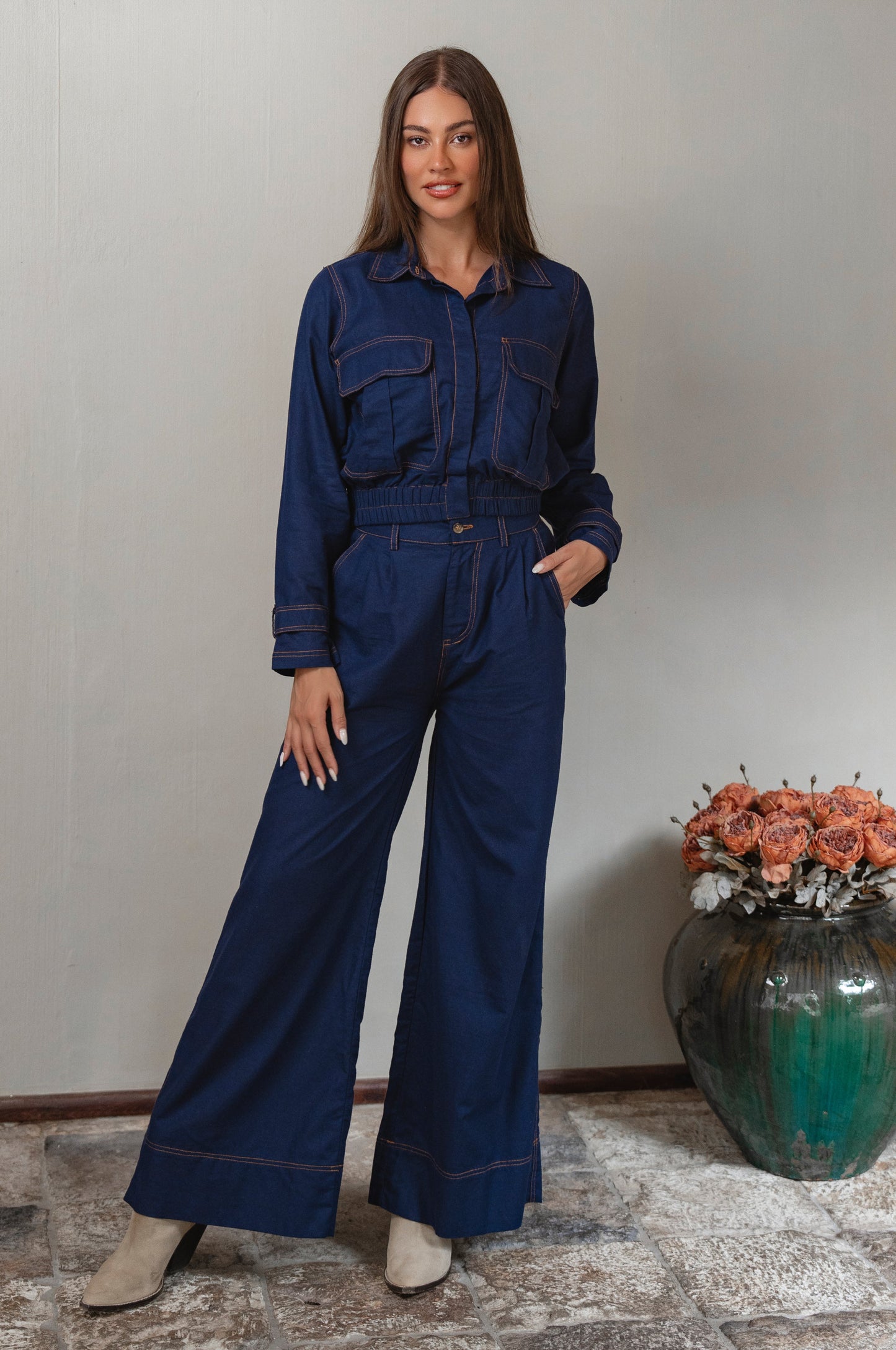 Orphelia Wide Leg Linen Pants