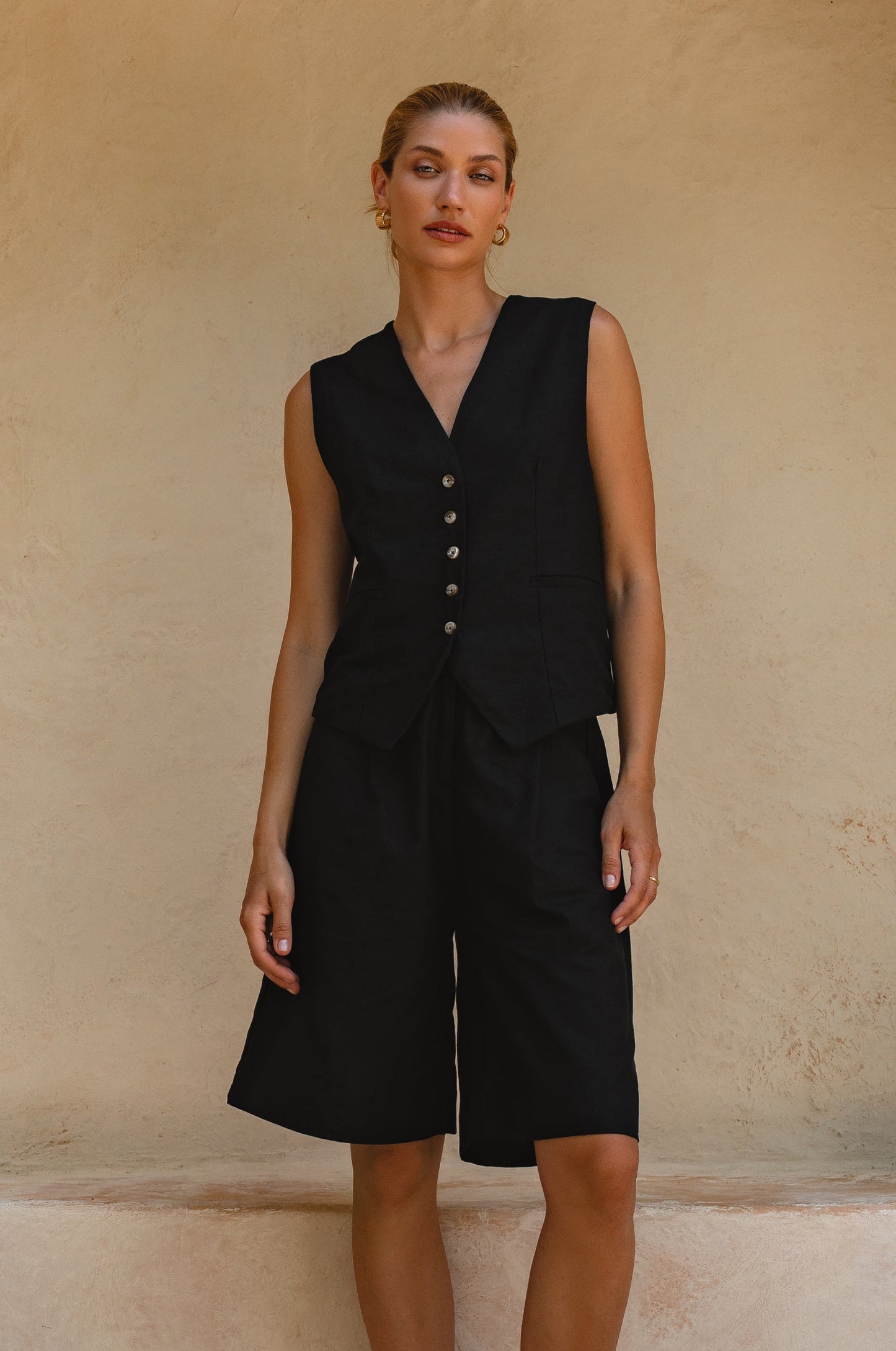 Pia Linen Vest