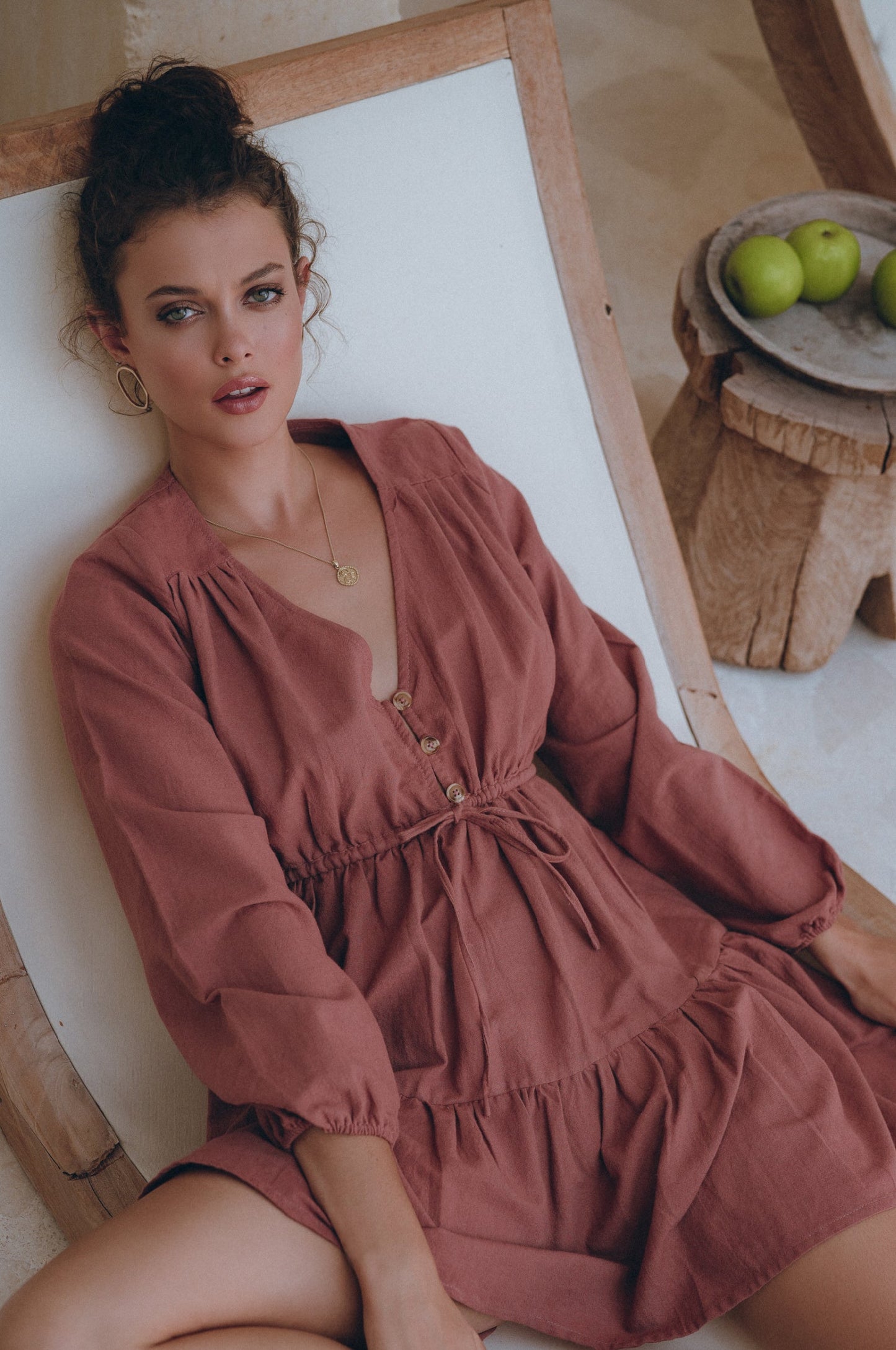 Percy Linen Mini Dress