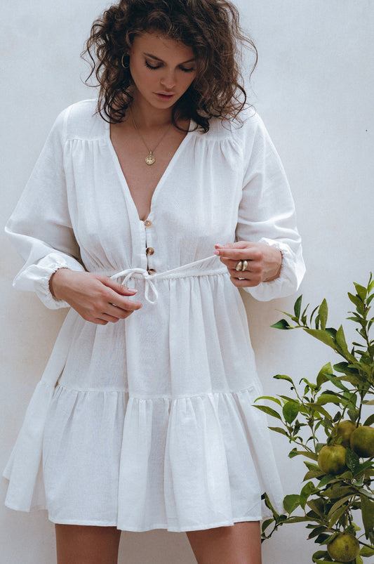 Percy Linen Mini Dress