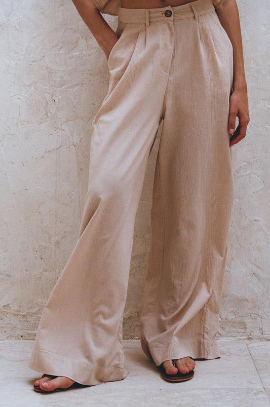 Ria Wide Leg Linen Pants