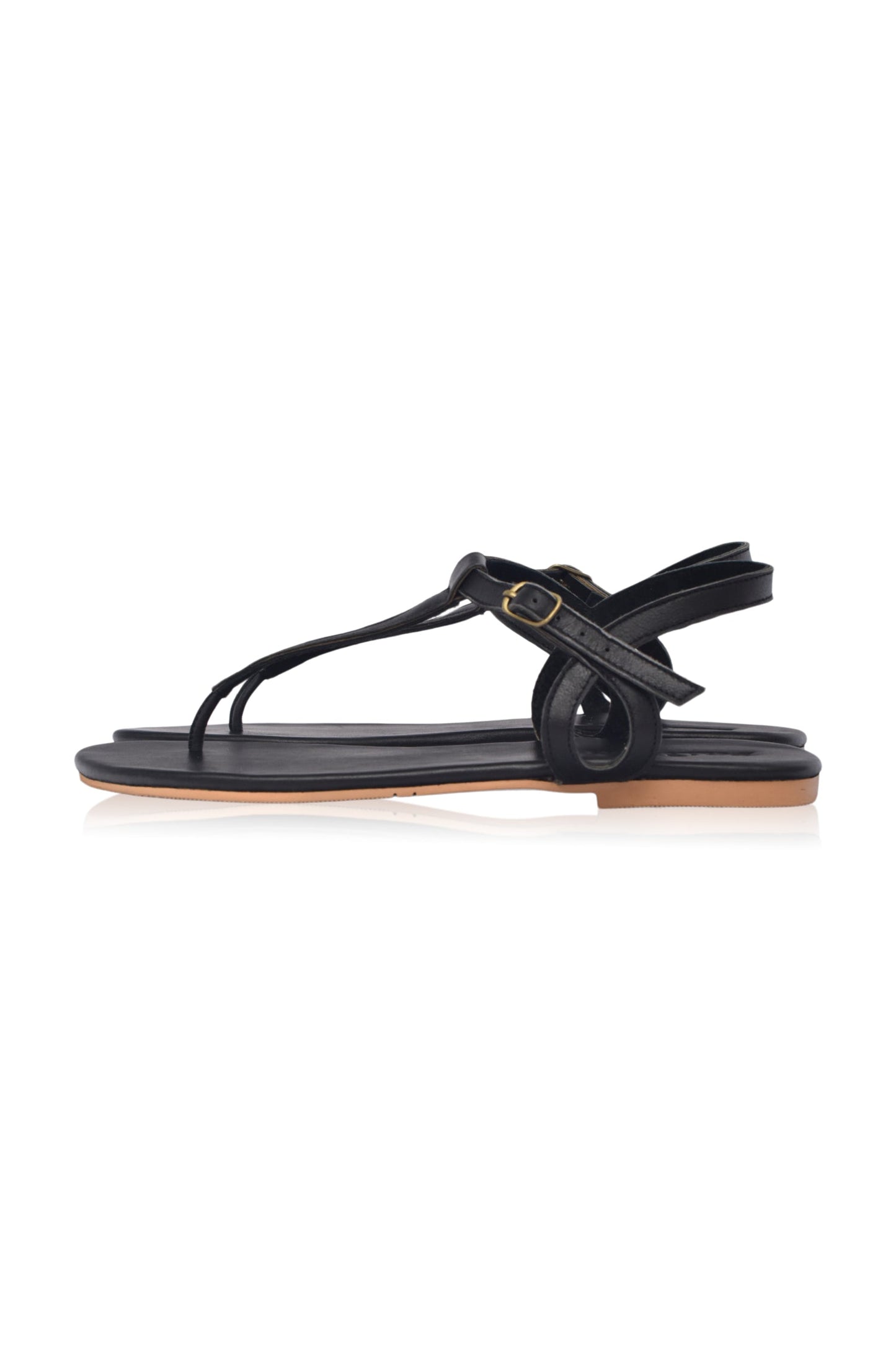 Rosie T-strap Leather Sandals