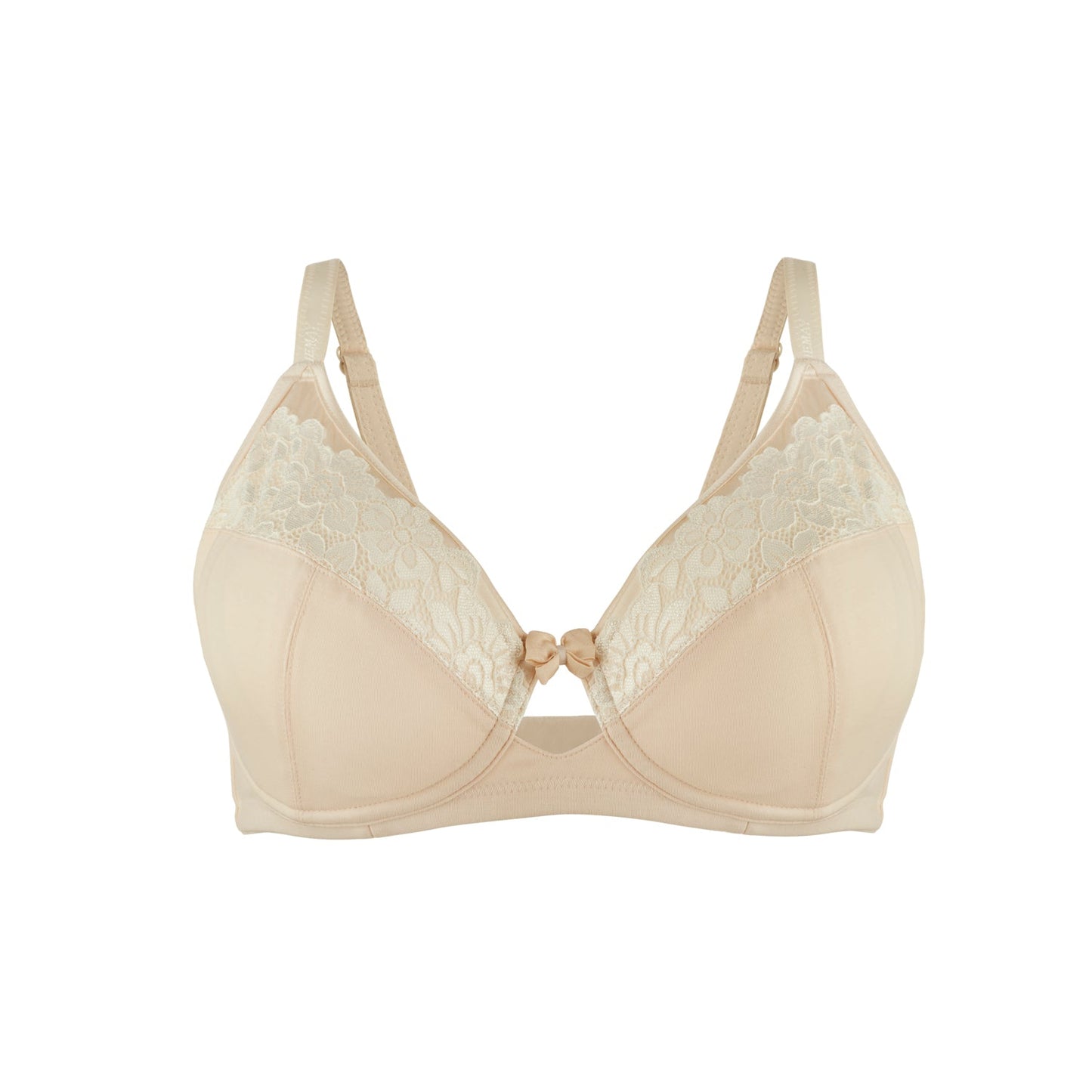 Amelia Silk & Organic Cotton Lace Full Cup Wireless Bra