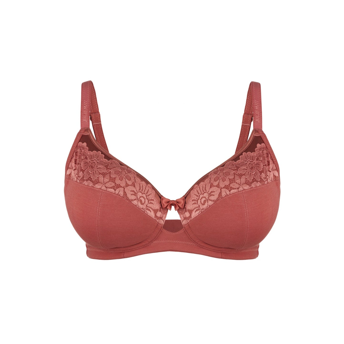 Amelia Silk & Organic Cotton Lace Full Cup Wireless Bra