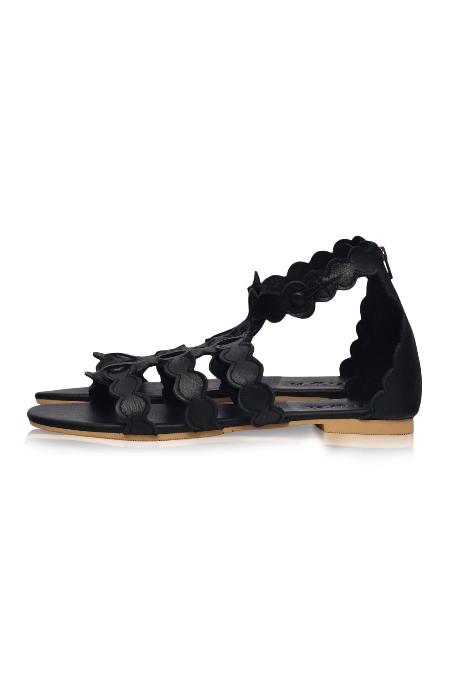 Solange Leather Greek Sandals