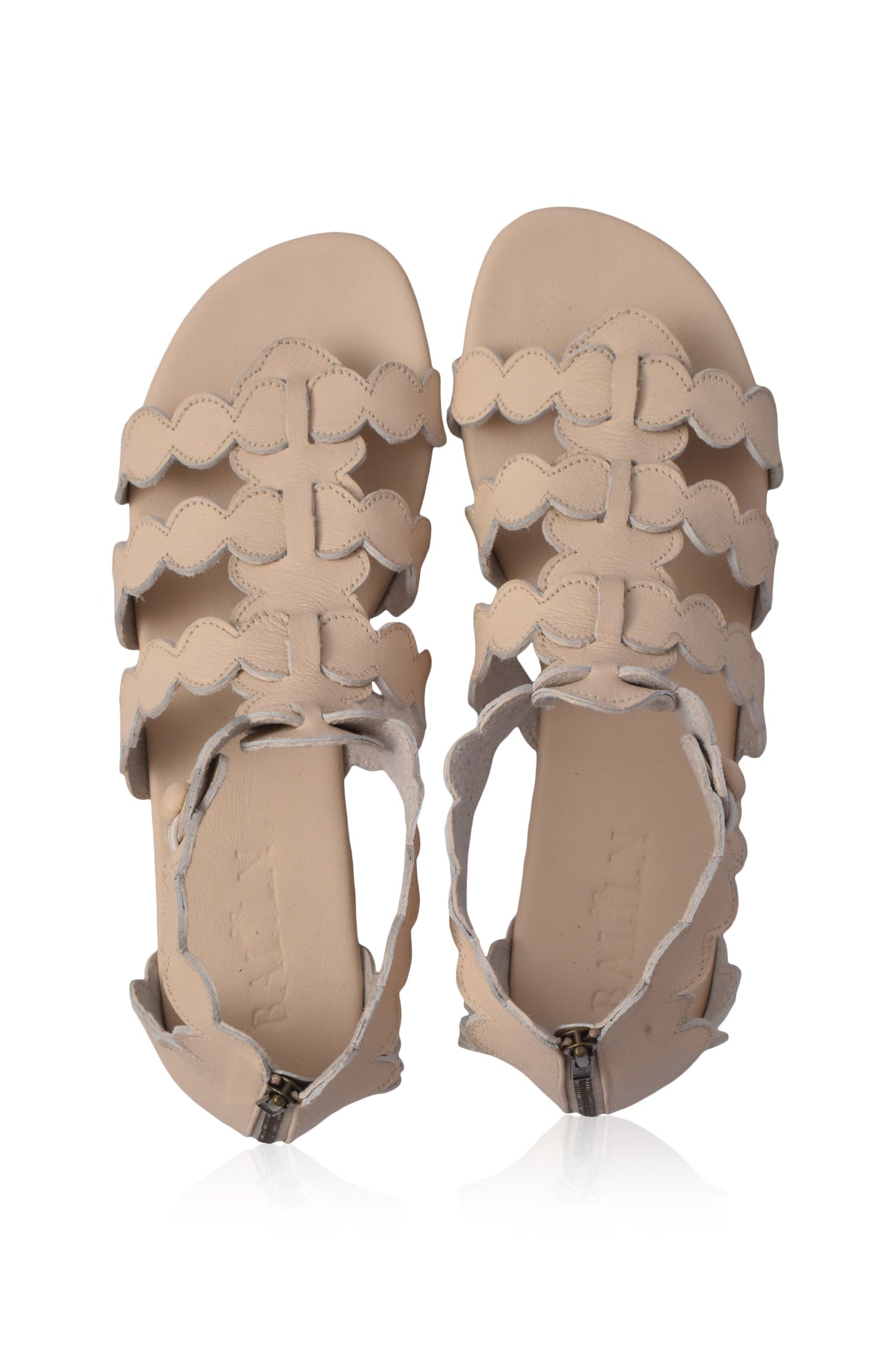 Solange Leather Greek Sandals