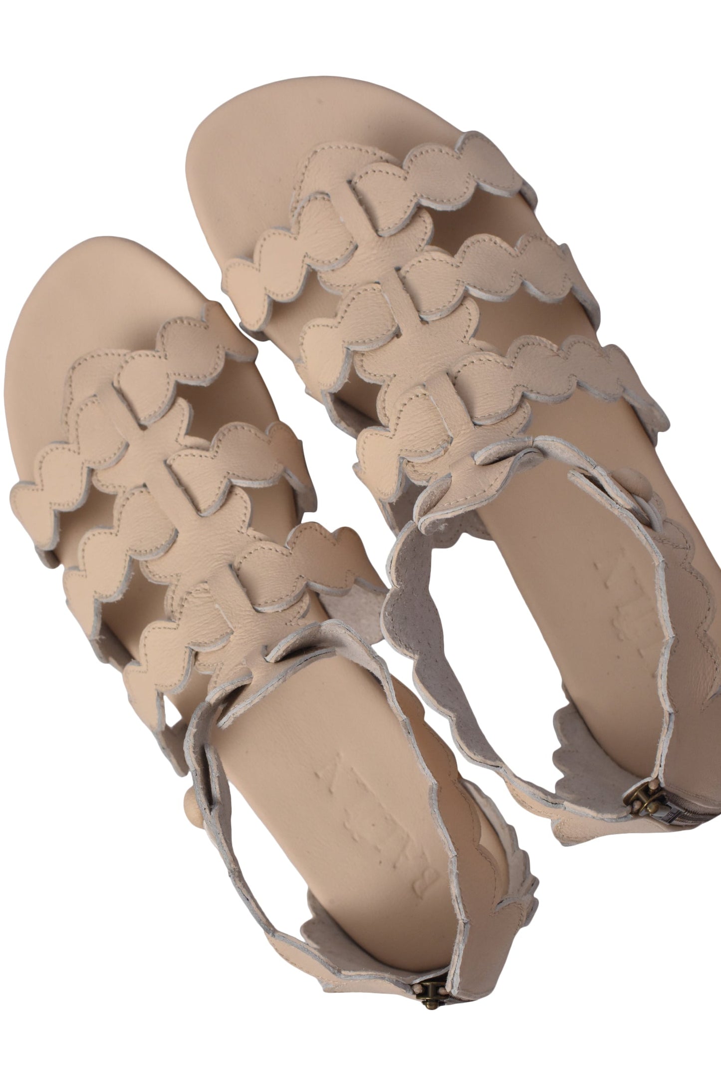 Solange Leather Greek Sandals