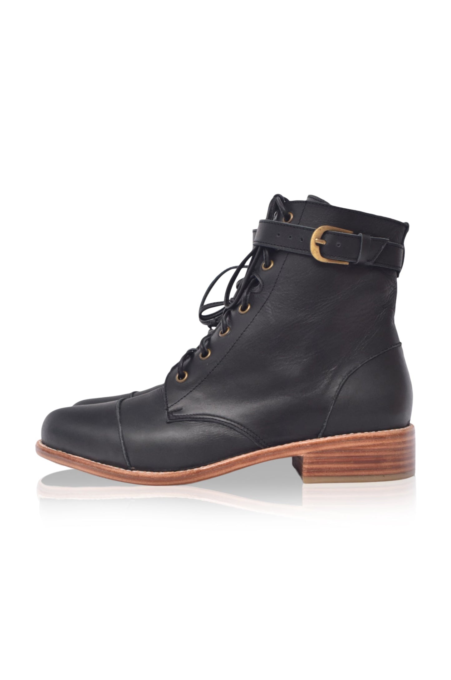 Orla Lace-Up Leather Boots