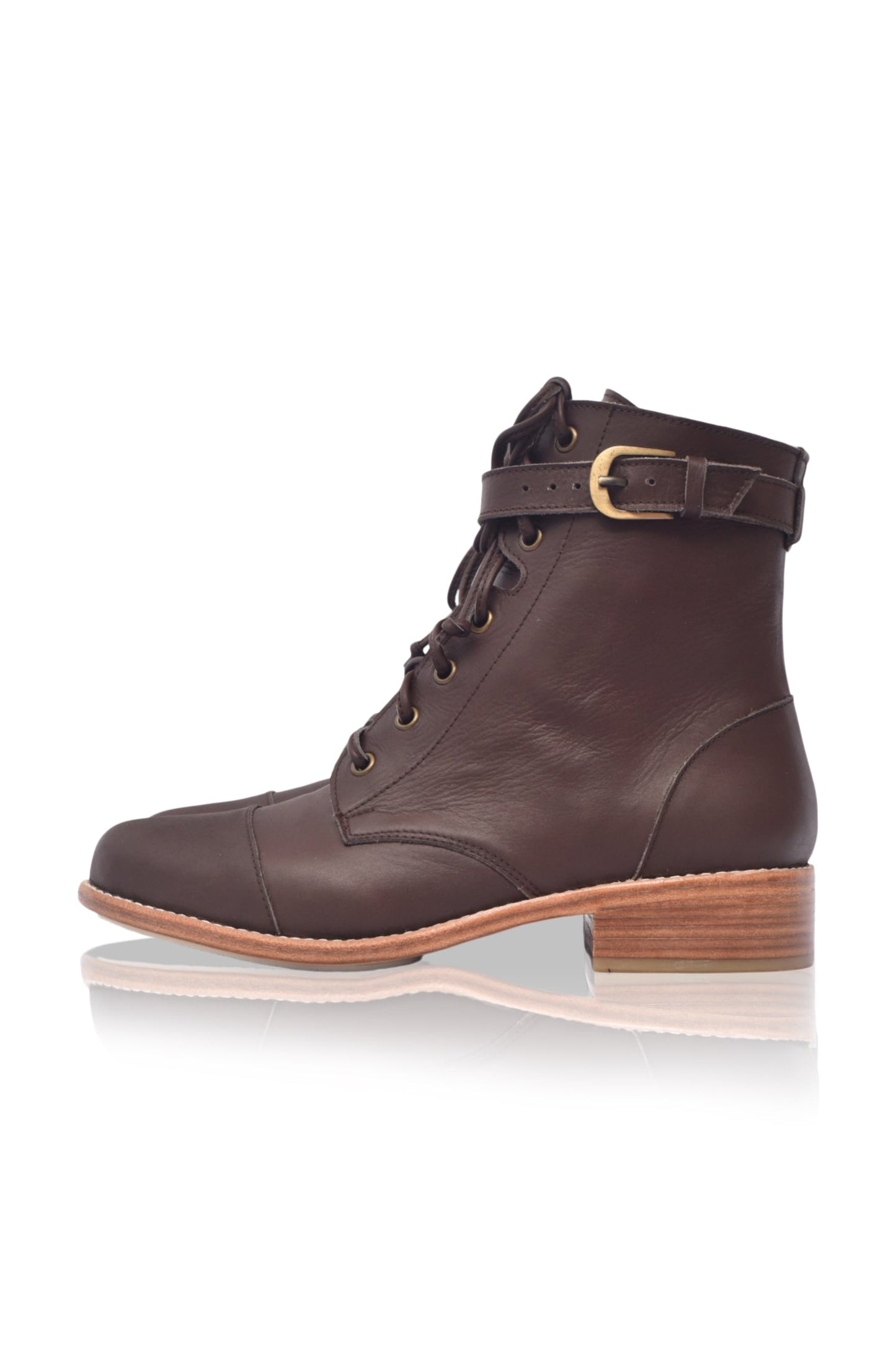 Orla Lace-Up Leather Boots