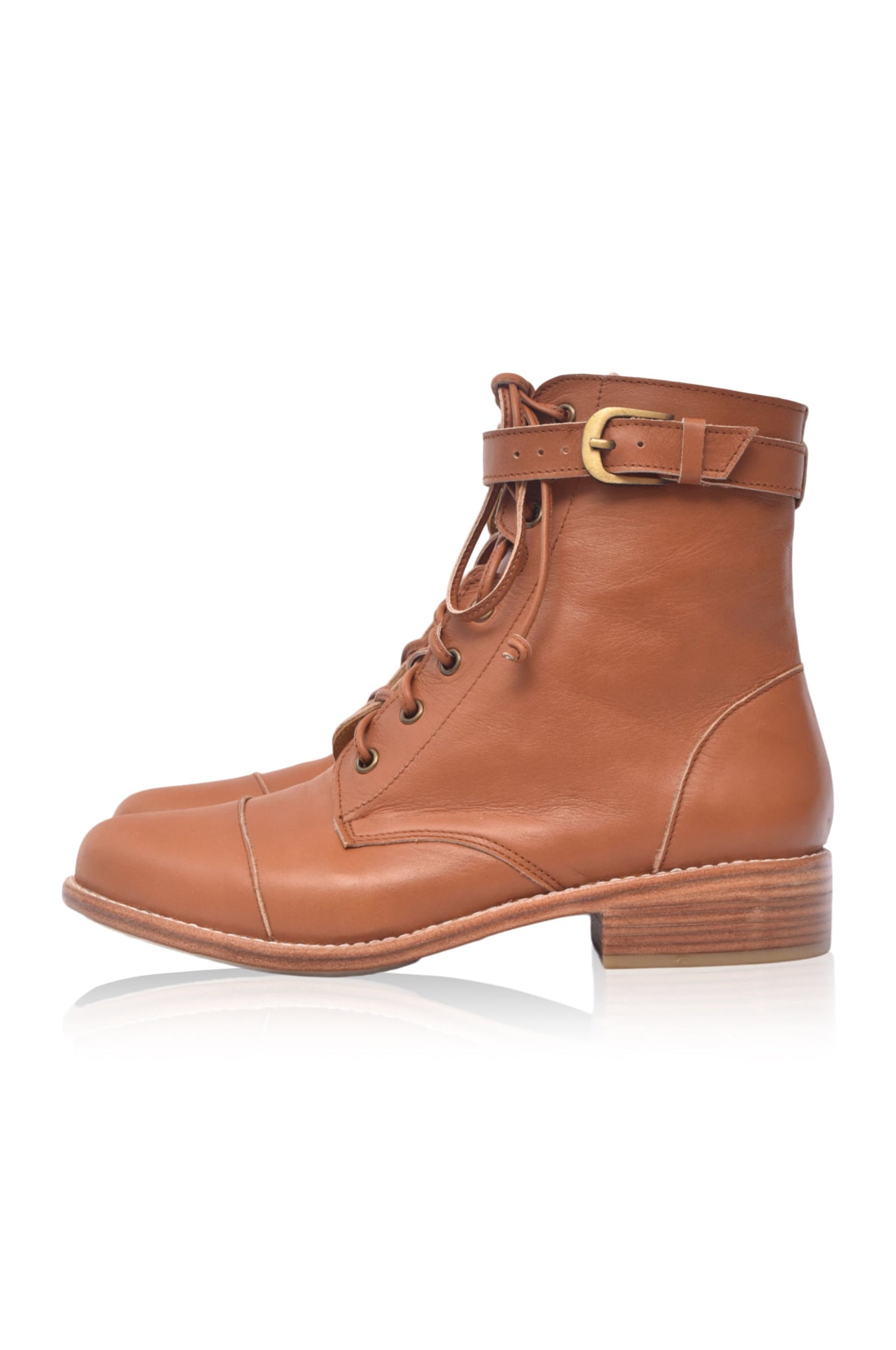Orla Lace-Up Leather Boots