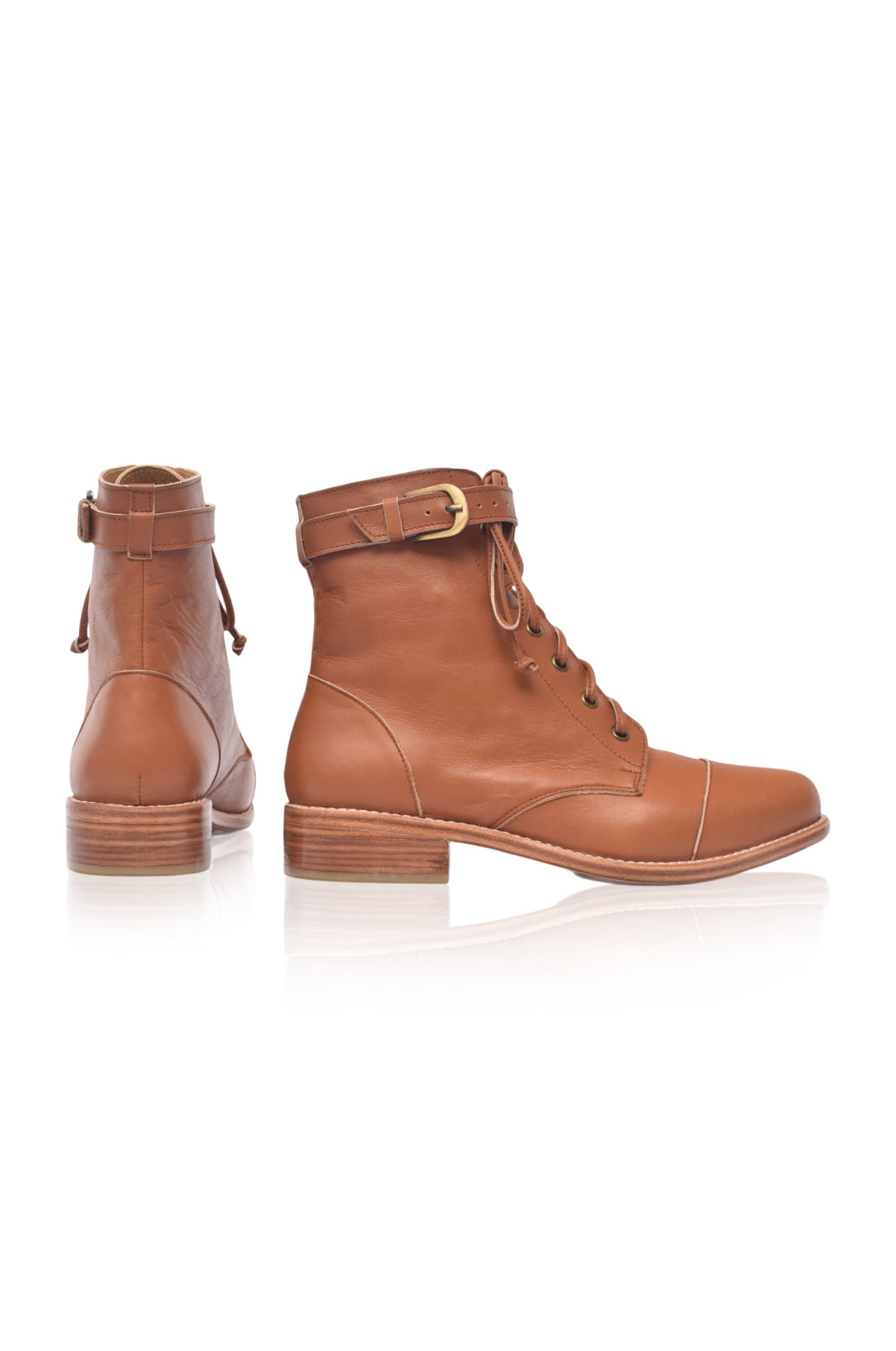 Orla Lace-Up Leather Boots