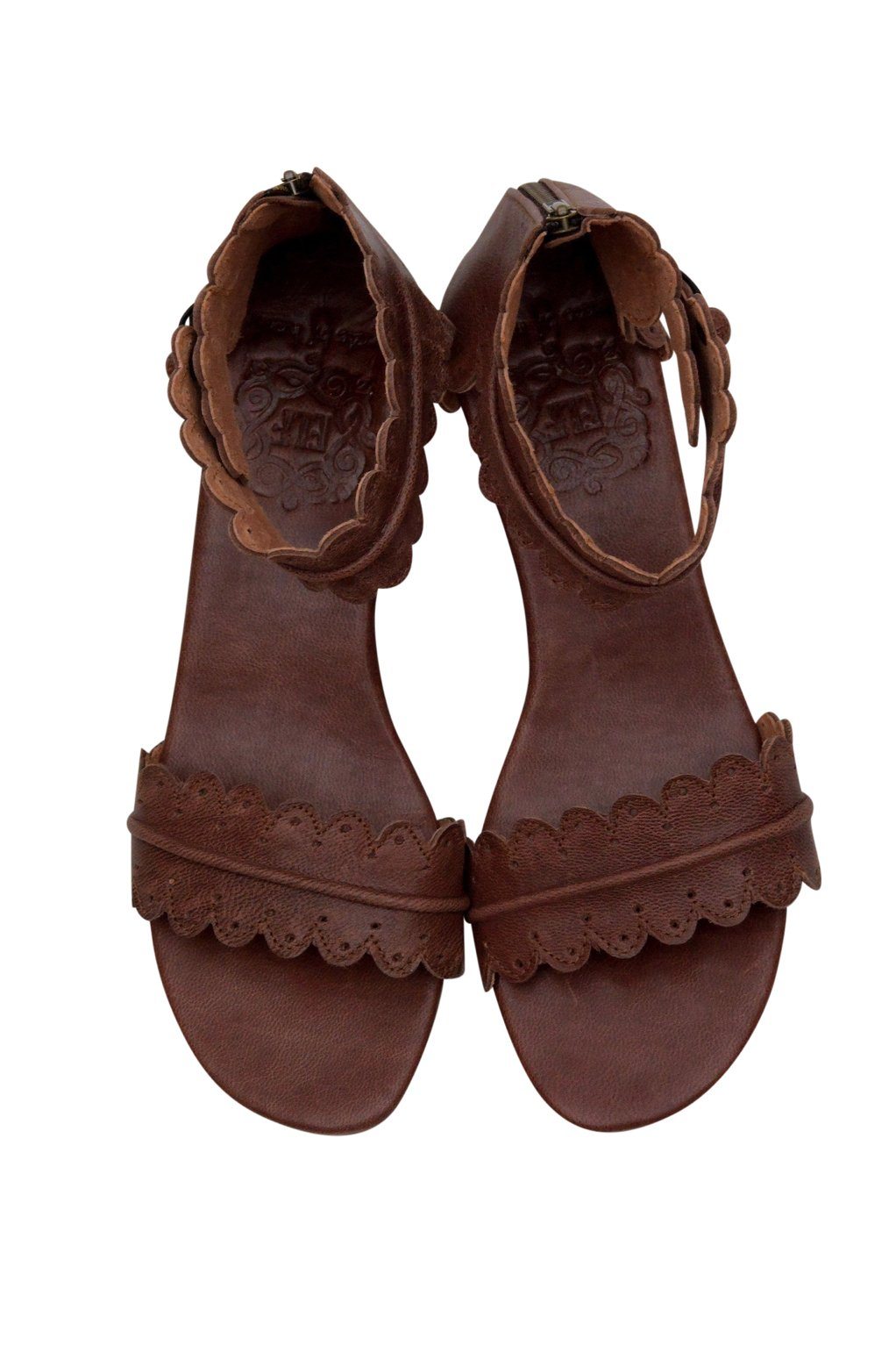 Jessamine Wooden Wedge Leather Sandals