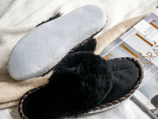 Cassia Sheepskin Mules