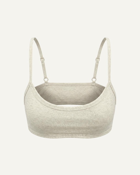 Faye Organic Cotton-Linen Bralette