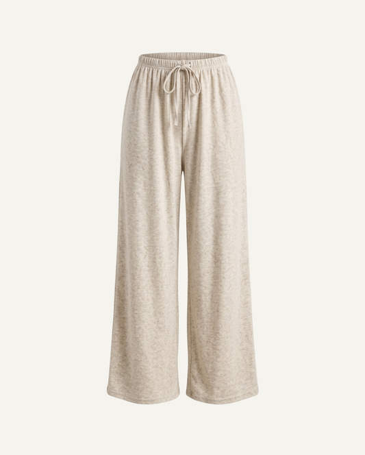 Iris Organic Cotton-Linen Palazzo Pyjama Pants